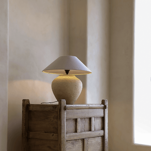 Wabi-Sabi Style Handmade Table Lamp - LoveÉcru Home Home LoveÉcru