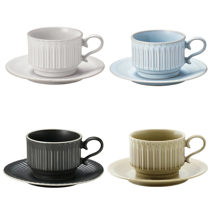 Storia Coffee Cup &amp; Saucer - LoveÉcru Porcelain Mug LoveÉcru
