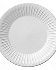 Elegant Storia Plate 24cm with soft lace form and flecked lacquer finish, offering a nostalgic and romantic dining experience.