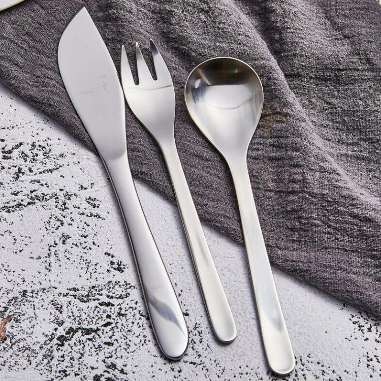 SORI YANAGI TEASPOON &amp; Hime fork 10-piece GIFT SET by Sori Yanagi | LoveÉcru