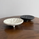MAME PLATE elegant BLACK & innocent WHITE SET - Yoshida Pottery Porcelain Plate LoveÉcru